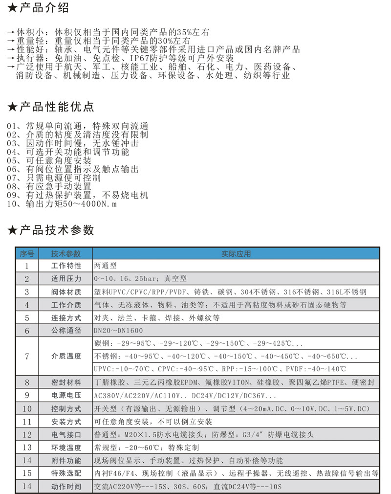  ED9A对夹式/法兰式硬密封电动蝶阀