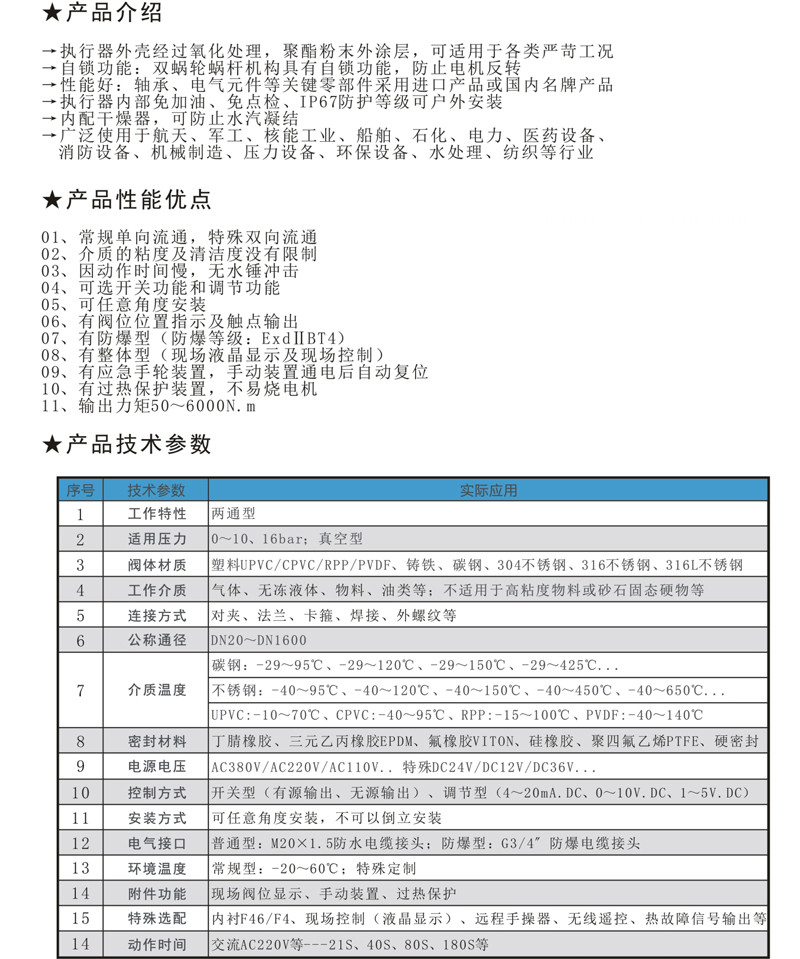 ED9B对夹式/法兰式硬密封电动蝶阀